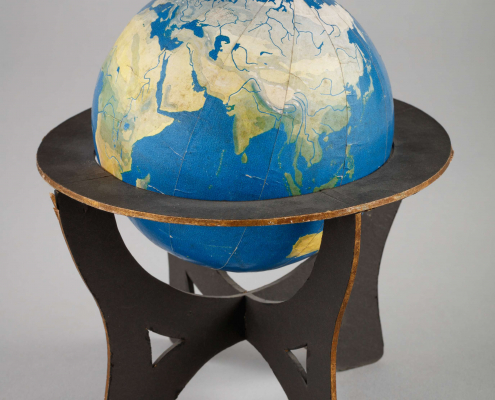 Erdglobus, terrestrial globe, Schmidt